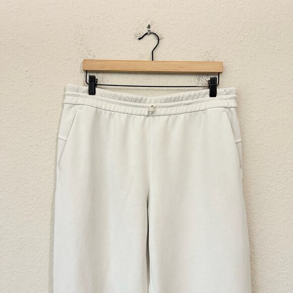 LULULEMON Softstreme Pants Ivory Cropped Relaxed Straight High Rise - Picture 3 of 14